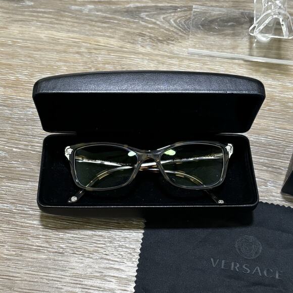 Versace Tortoise Brown Eyeglasses FRAMES w/Case - Mod 3156 988 Italy main image 7